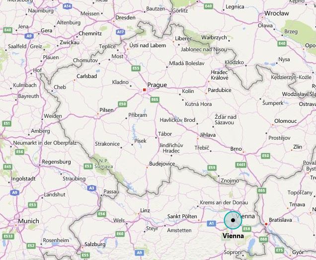 vienna-prague-map