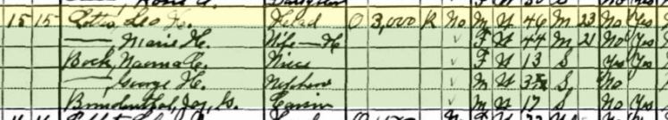 Leo Lottes 1930 census
