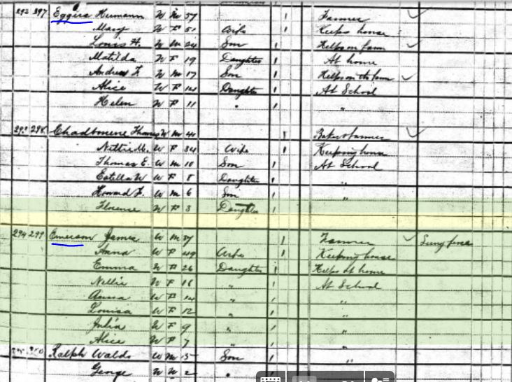 17. 1880 Census Emerson