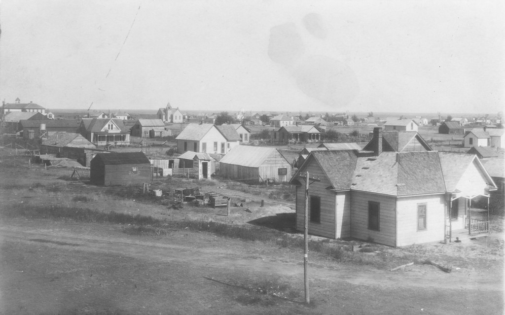 Hoxie Kansas 1909 Sky View Photo 
