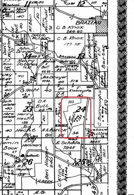 F.A. Roth land map 1915