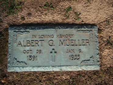 Albert G Mueller gravesite Cape County Memorial MO