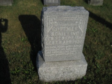 Gotthilf Schilling gravestone St. Paul's Wittenberg MO