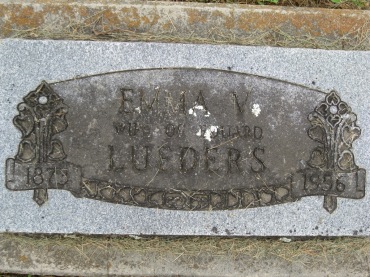 Emma Lueders gravestone Concordia Frohna MO