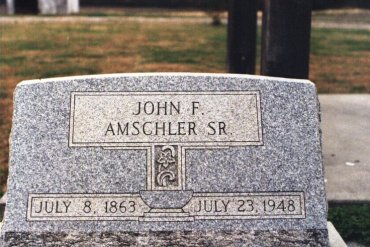 John Amschler gravestone Christ Jacob IL