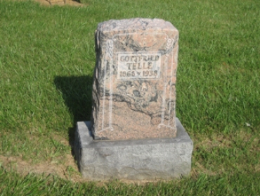 Gottfried Telle gravestone Grace Uniontown MO