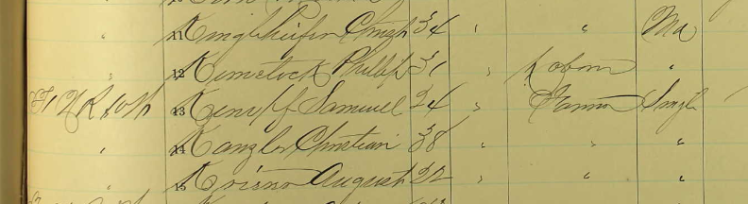 Samuel Kaempfe Civil War draft registration St. Clair County IL