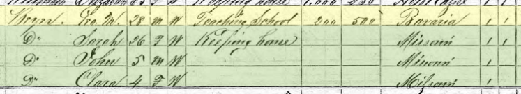 George Beyer 1870 census Altenburg MO