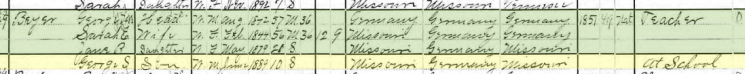 George Beyer 1900 census Altenburg MO