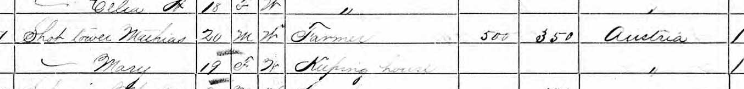 Matthias Schattauer 1870 census Shawnee Township MO