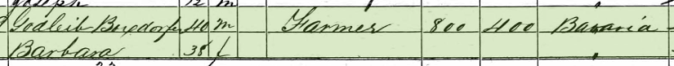 Anna Boxdorfer 1860 census 1 Bois Brule Township MO