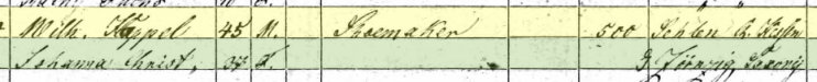Wilhelm Happel 1860 census 1 St. Louis MO