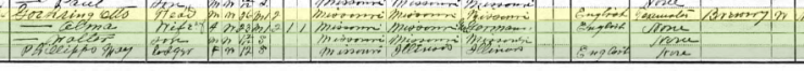Otto Goehring 1910 census Cape Girardeau MO